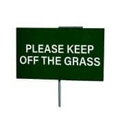 Keep of the grass sign